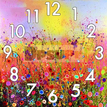 

Dpsupr 5D Diamond Painting Kit With Clock Mechanism Cross stitch Full Square Round Diamond Embroidery Flower Mosaic Home Hj31