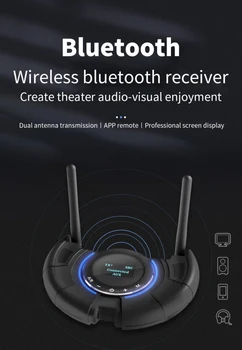 

one for two bluetooth devices Wireless bluetooth Adapter APP control receive/transmit mode bluetooth wireless Audio adapter