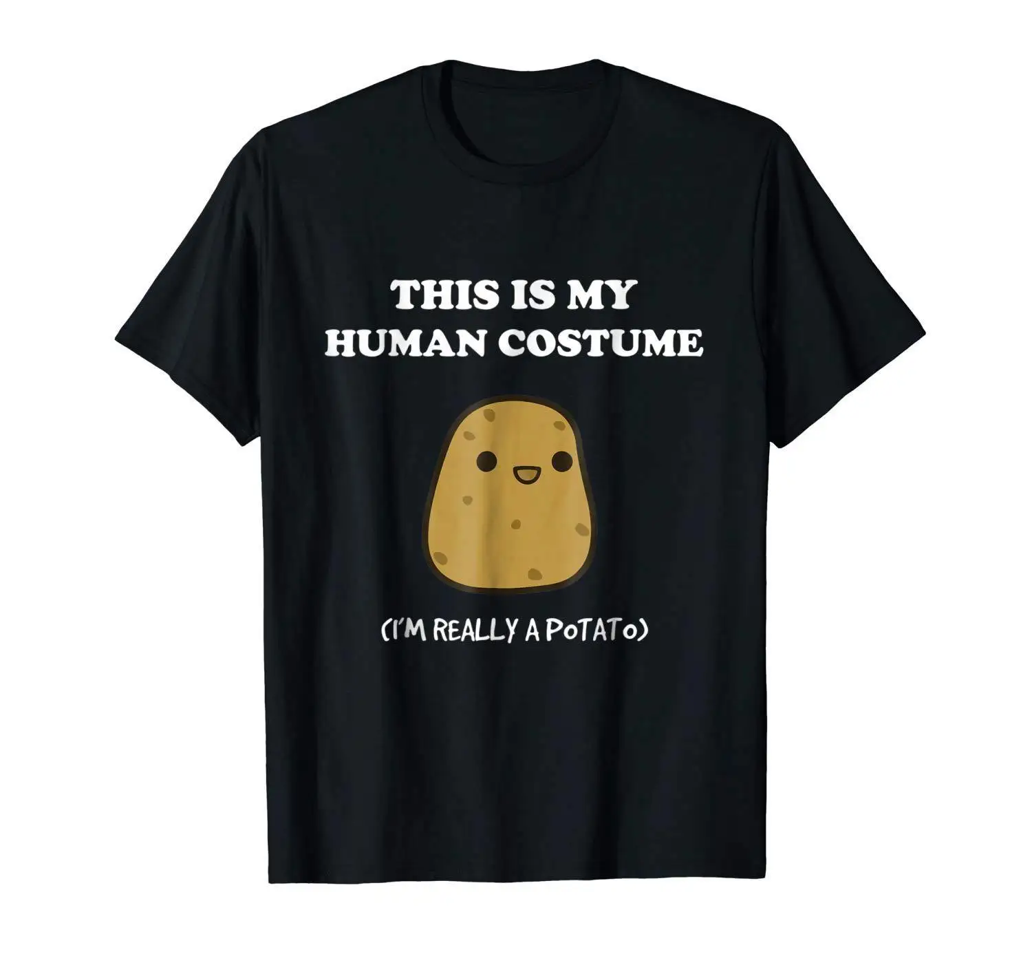 Funny Potato TShirt Xmas Gift This Is My Human Costume M-3XL Men's Clothing 2019 Cartoon t shirt men Unisex New Fashion tshirt | Мужская