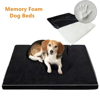 

Memory Foam Dog Beds Protect Dog Spine Oxford Bottom Orthopedic Mattress Beds For Old Dogs M/L/XL
