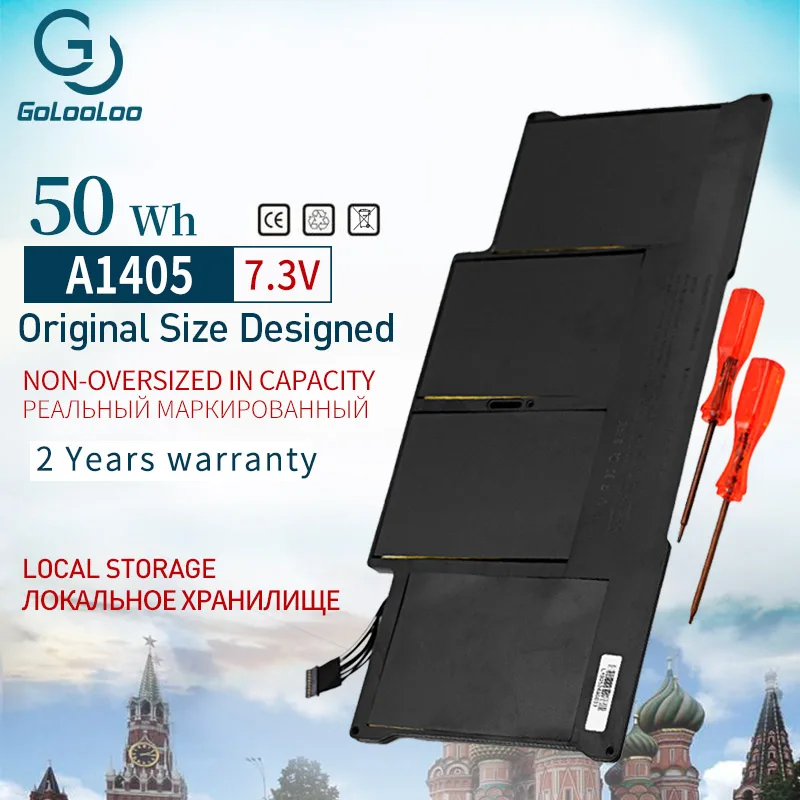 Аккумулятор Golooloo A1405 для ноутбука 7 3 В Apple Macbook Air 13 дюймов A1466 аккумулятор A1496 A1369 2013