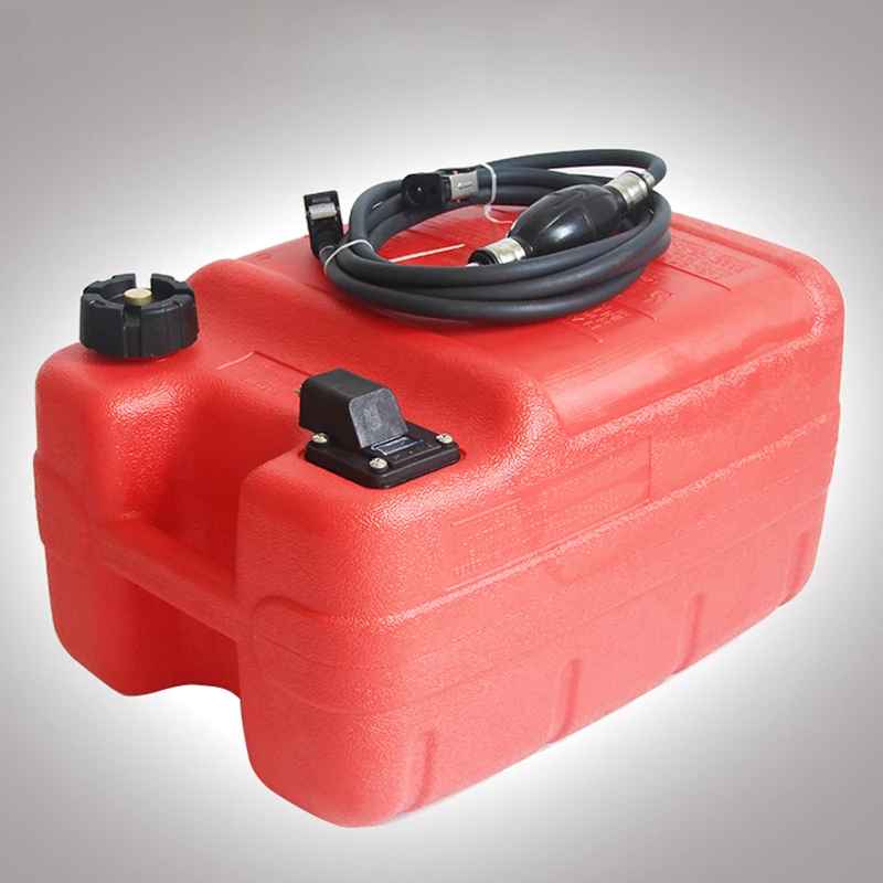 12L/24L Boat Yacht Engine Marine Outboard Fuel Tank Oil Box Thicken Red Portable Anti-static Corrosion-resistant