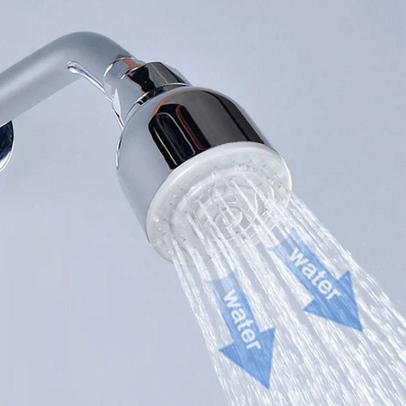 

Bathroom Rainfall Shower Head ABS Plastic Shower Water Saving Showerheads Round 65mm Showerhead Chrome