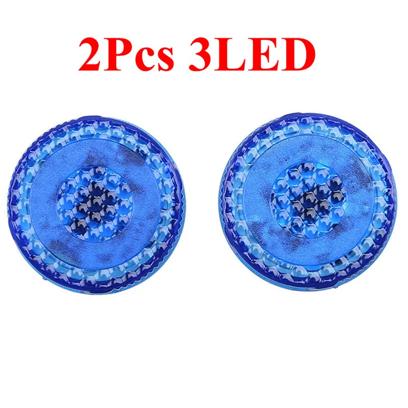 Blue 3led 2 шт. Магнитный 3 светодиодный 5 светодиодный светодиодные на дверь автомобиля открывание Предупреждение ющая лампа безопасно мигающие огни водонепроницаемый беспроводной анти коллид сигнальный свет - Испускаемый цвет: Blue 3led