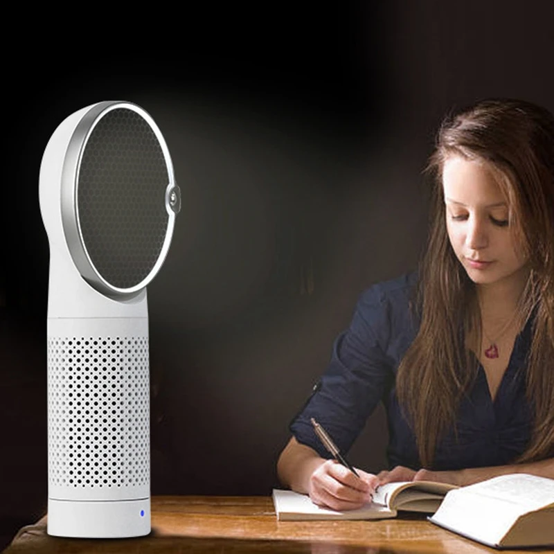 

Desktop Air Purifier with Night Light - Portable Air Cleaner with True HEPA Filter Odor Allergies Eliminator for Smoke, Dust, Ho