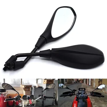 

Universal 10mm black Motorcycle Rearview Back Side View Mirrors For Kawasaki Ninja 500R EX500 650R EX650 ER-6F ER-6N ZX9R