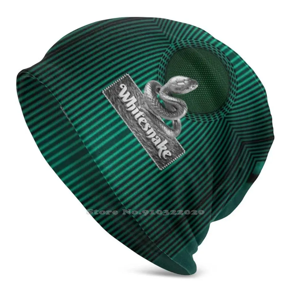 Whitesnake (2) Berretto Lavorato A Maglia Sottile Unisex 3D Cappelli Fai Da Te Serpente Bianco Serpente Serpente Piton Sonaglio Veleno Pitone Vipers S