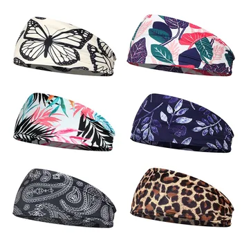 

Outdoor Sports Headband Yoga Turban Hair Band Yoga Fitness Movement High Elastic Antiperspirant Run Fashion Sweatband