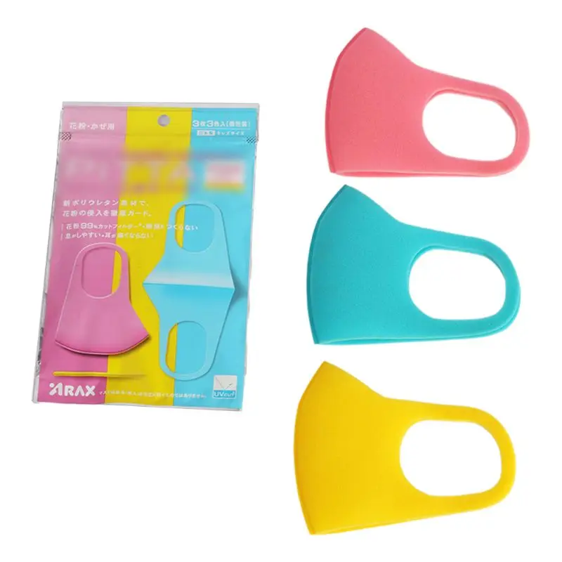 

3pcs Baby Kids Outdoor Cycling Anti Dust Haze Sponge Mouth Face Mask Children Respirator Safety Masks