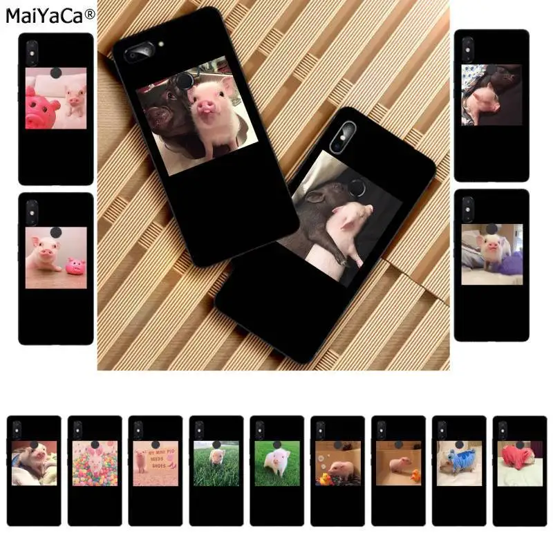 MaiYaCa Couples Cartoon Lovely Pink Pet Pig Coque Shell Phone Case for Xiaomi 8 9 se 5X Redmi 6pro 6A 4X 7 5plus note 5 | Мобильные