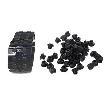 

50PCS Bulk Technic Part Rubber Stopper Chain link Grip Caterpillar Track Attachmen Brick Toy 24375 Building Block