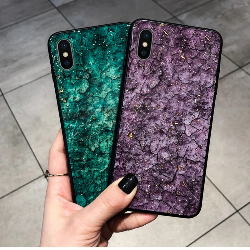 Marble Gold foil Sequin Case for Huawei P20 Pro Nova 3 3i Honor 10 Nova3 P Smart Plus Sexy Soft Silicone TPU Dropproof Cover | Мобильные