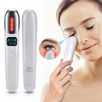 

EMS Vibration Eyes Massager Red Light Face Massage Anti Aging Wrinkle Removal Eye Pouch Dark Circles Skin Care Beauty Instrument
