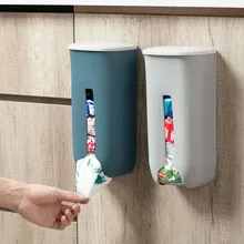 Настенные мешки для мусора, коробка для хранения, чехол, пластиковые мешки, диспенсер, держатель, висячий кухонный мешок для мусора, органайзер, контейнер