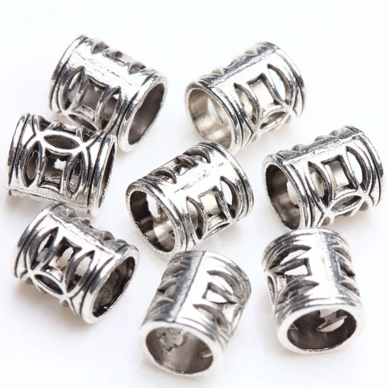 Бусины разделители из цинкового сплава 7 х6 мм 50/100 шт.|beads for jewelry making|tube beadsbead wholesale |