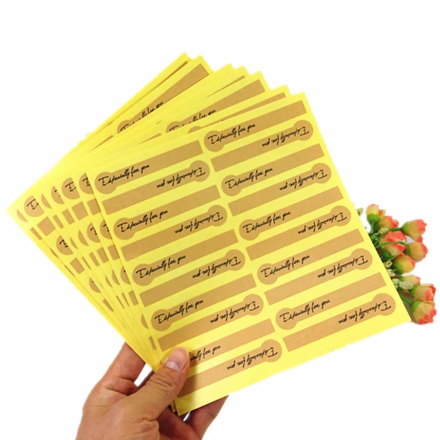 

200pcs/pack Cowhide Lollipop Especially For You Seal Sticker DIY Paper Label Kid Stationery Stickers