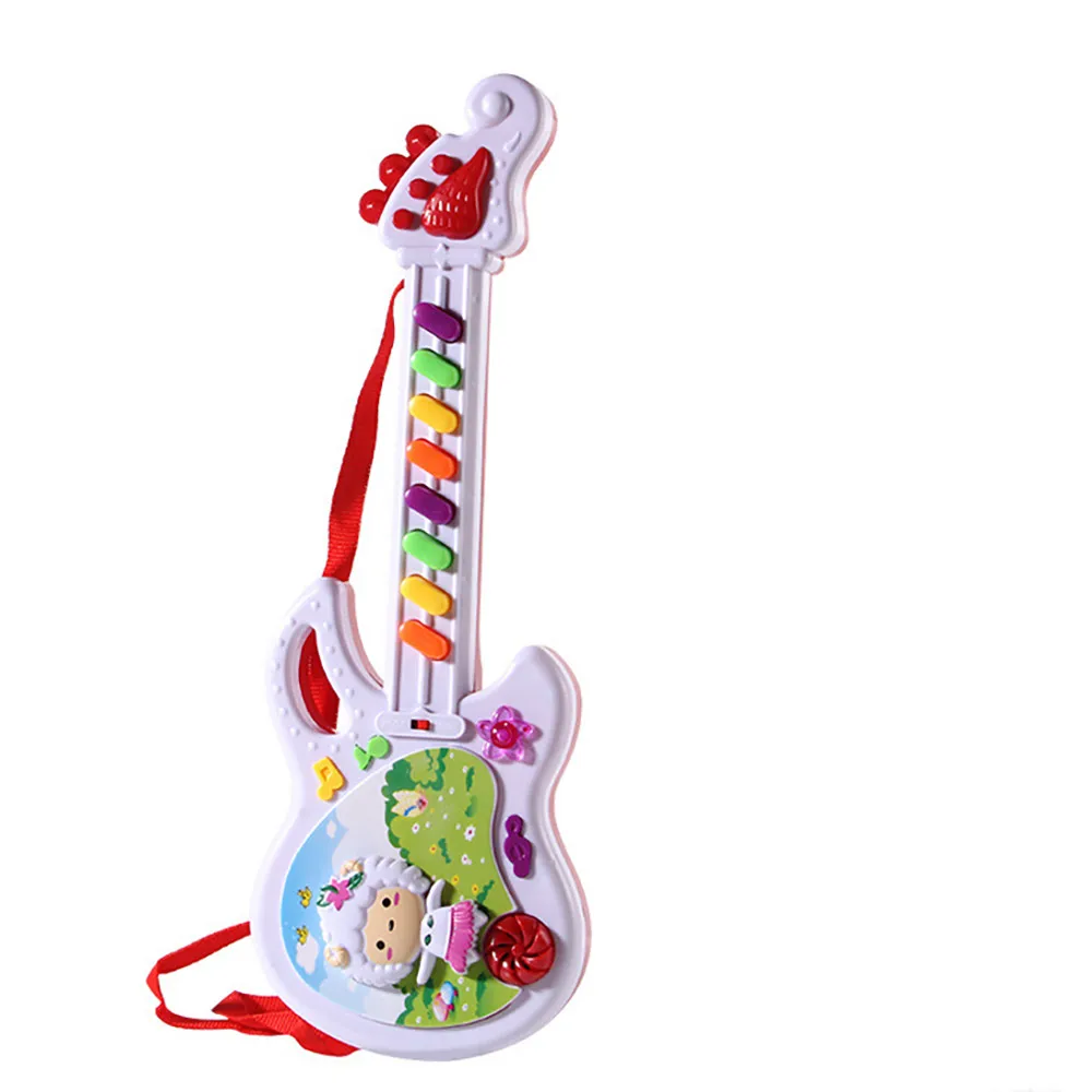 Забавный музыкальный инструмент укулеле детская Гитара Монтессори игрушки для детей школьная игра, развитие Рождественский подарок на день рождения