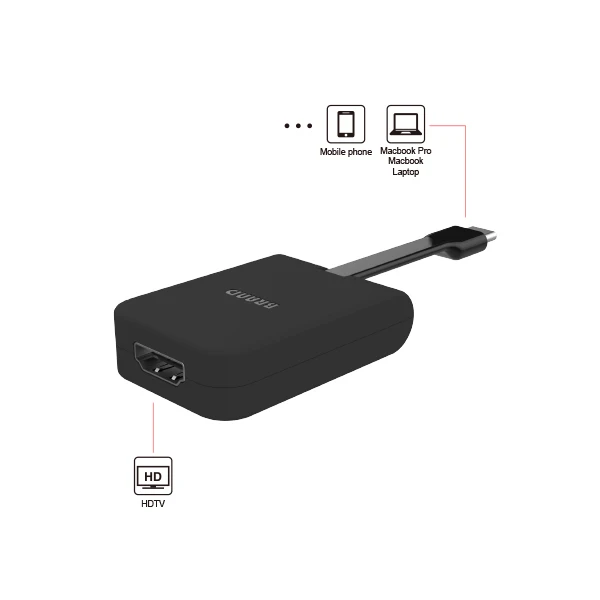 Брелок дизайн USB-C к HDMI адаптеру