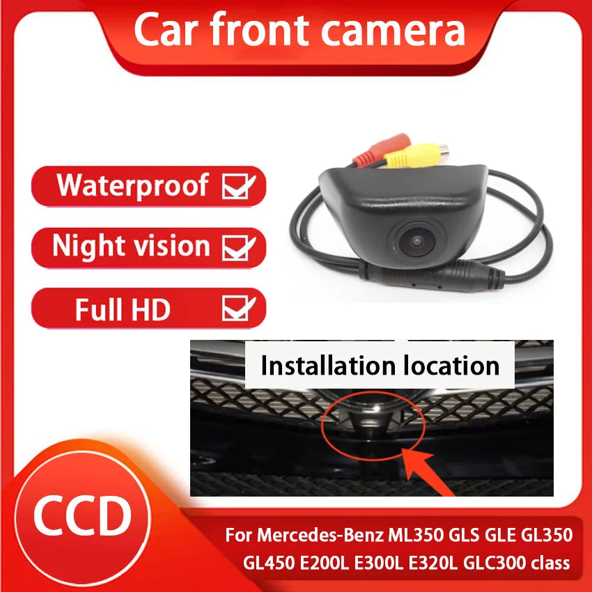 Waterproof CCD Car front Logo Parking Camera For Mercedes-Benz ML350 GLS GLE GL350 GL450 E200L E300L E320L GLC300 class Full HD |