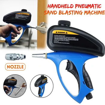

Portable 90psi Gravity Sandblasting Spray Guns Pneumatic Sandblaster Machine with Nozzle Pneumatic Small Sand Blasting Machine