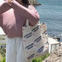 Женская Холщовая Сумка на плечо с принтом в виде листьев, Женская вместительная сумка для покупок, эко чистый хлопок, бежевая сумка, Junior Miss Tote AA