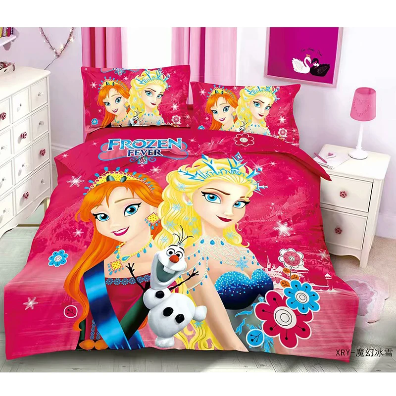 Diamond Princess Bedding Set Twin Size Bed Sheets Duvet Covers For