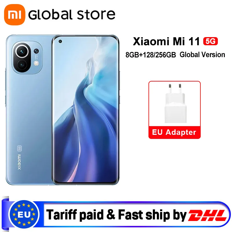 Global Version Xiaomi Mi 11 Smartphone 8GB RAM 128GB /256GB ROM Snapdragon 888 Octa Core 55W Fast Charge 120Hz AMOLED|Cellphones| - AliExpress