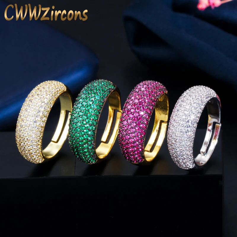 Cwwzircon сверкающие красные зеленые фианиты 585 золотого цвета роскошные