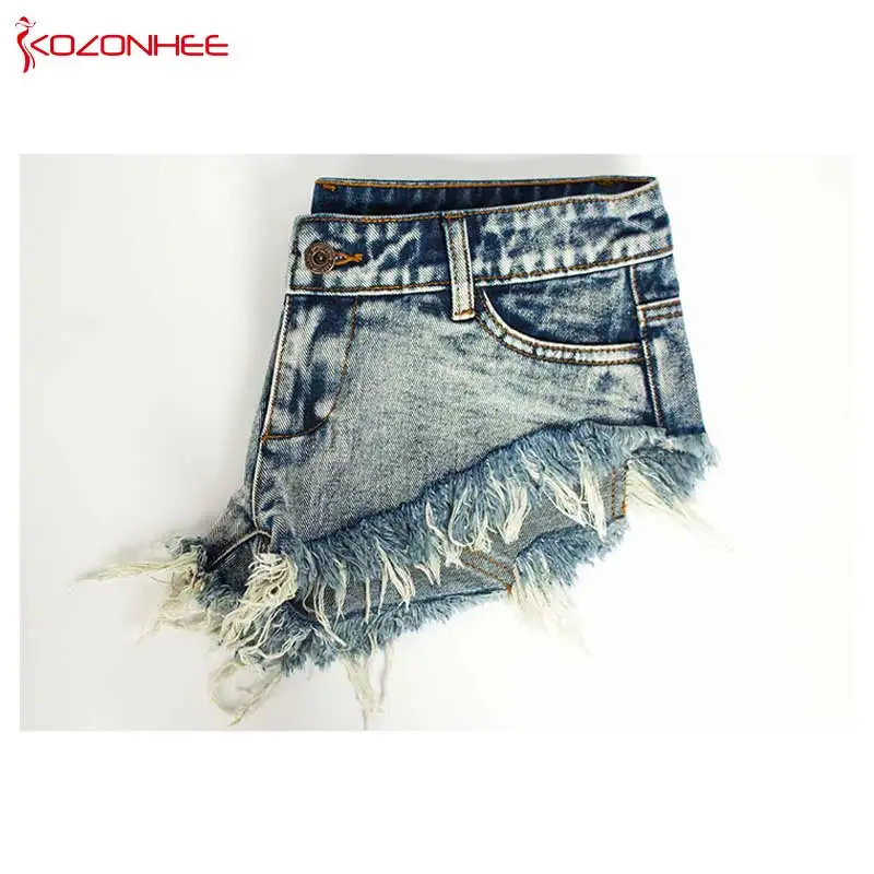 Women Sexy Beach Ultra Low Waist Denim 