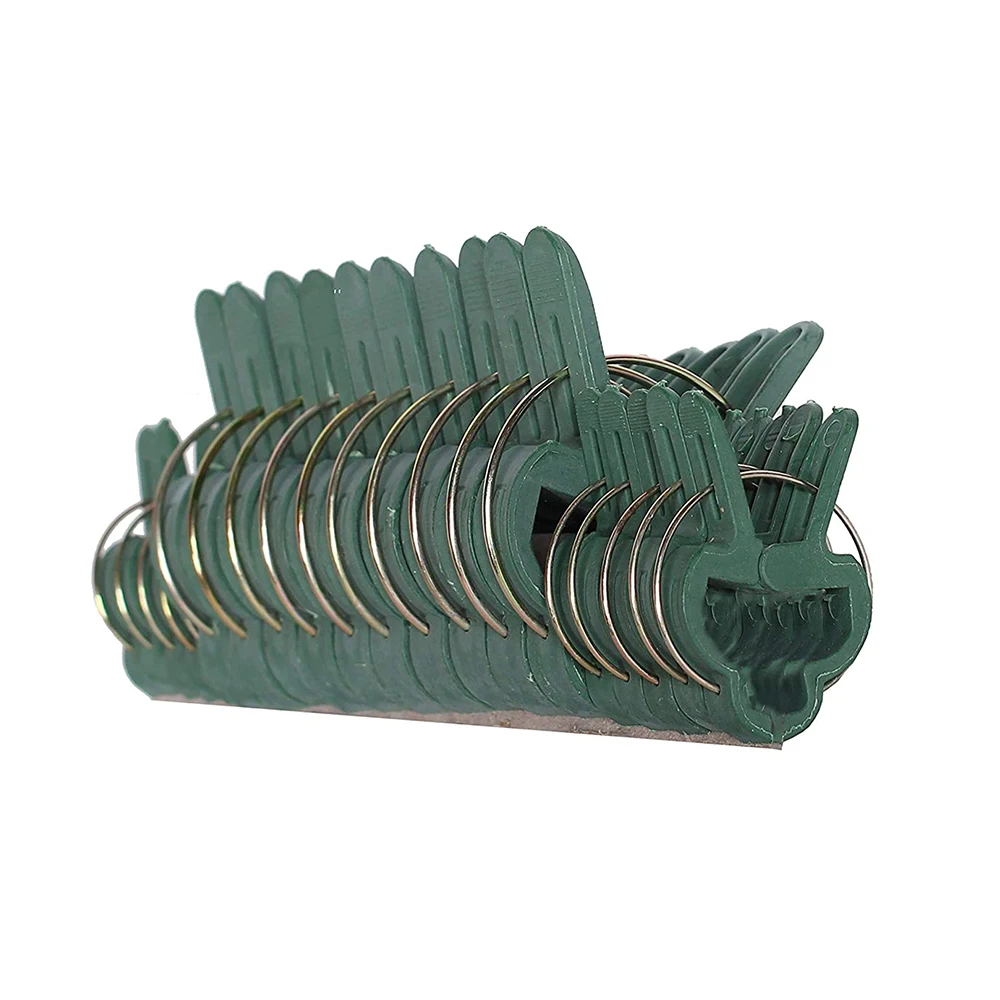 20 Pcs Sprung Plastic Garden Plant Flower Vegetable Bush Clips Gardening Tools Durable And Weatherproof Plastic Plant Clip GT121