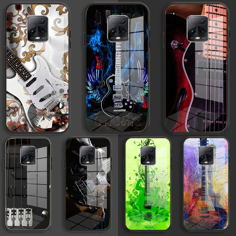 Soft Glass Balck Phone Case For Xiaomi Redmi 9a 8A 7A Note 9 8 7 Pro Y3 9S 8T Prime Cover bass strings vs guitar | Мобильные