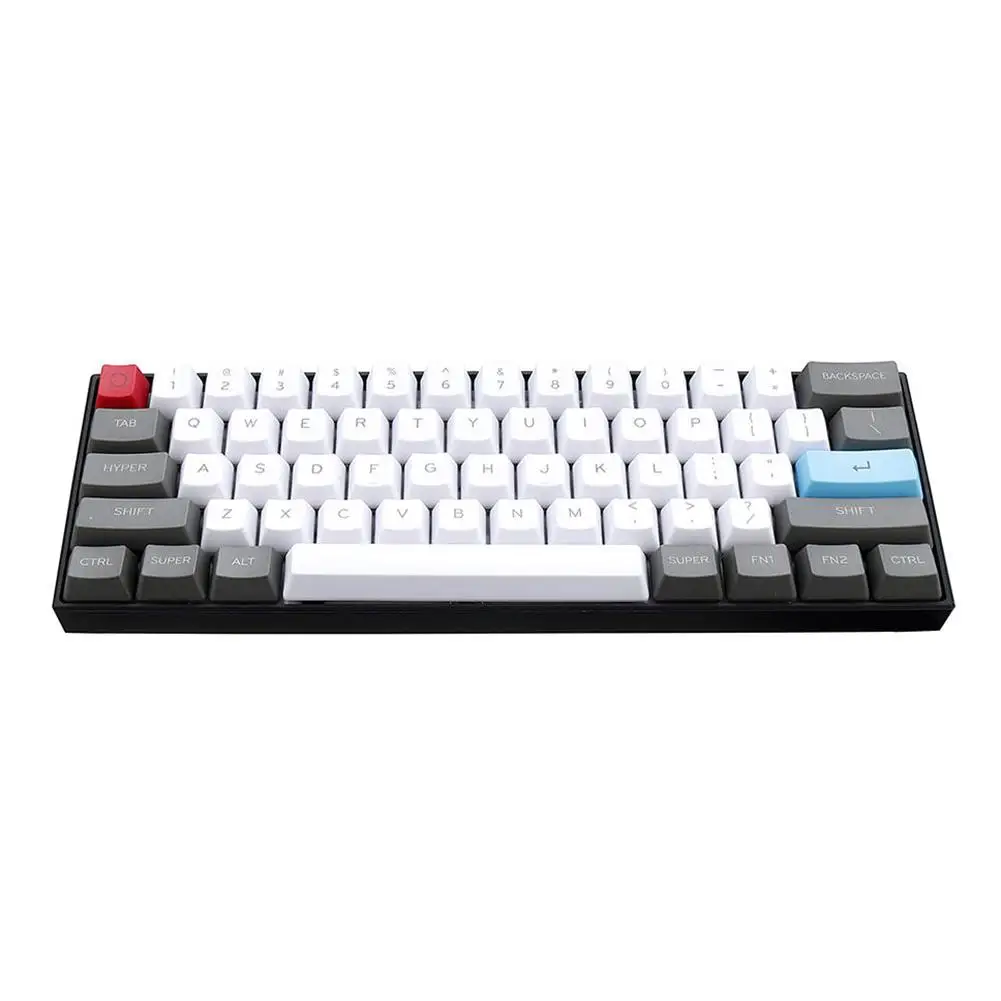 Новая клавишная крышка для клавиатуры Топ Печать 61 ANSI группа OEM Толстая PBT набор