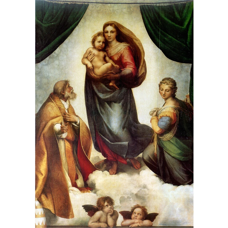 Алмазная 5d Вышивка Sistine Madonna Рафаэль сделай сам алмазная живопись вышивка