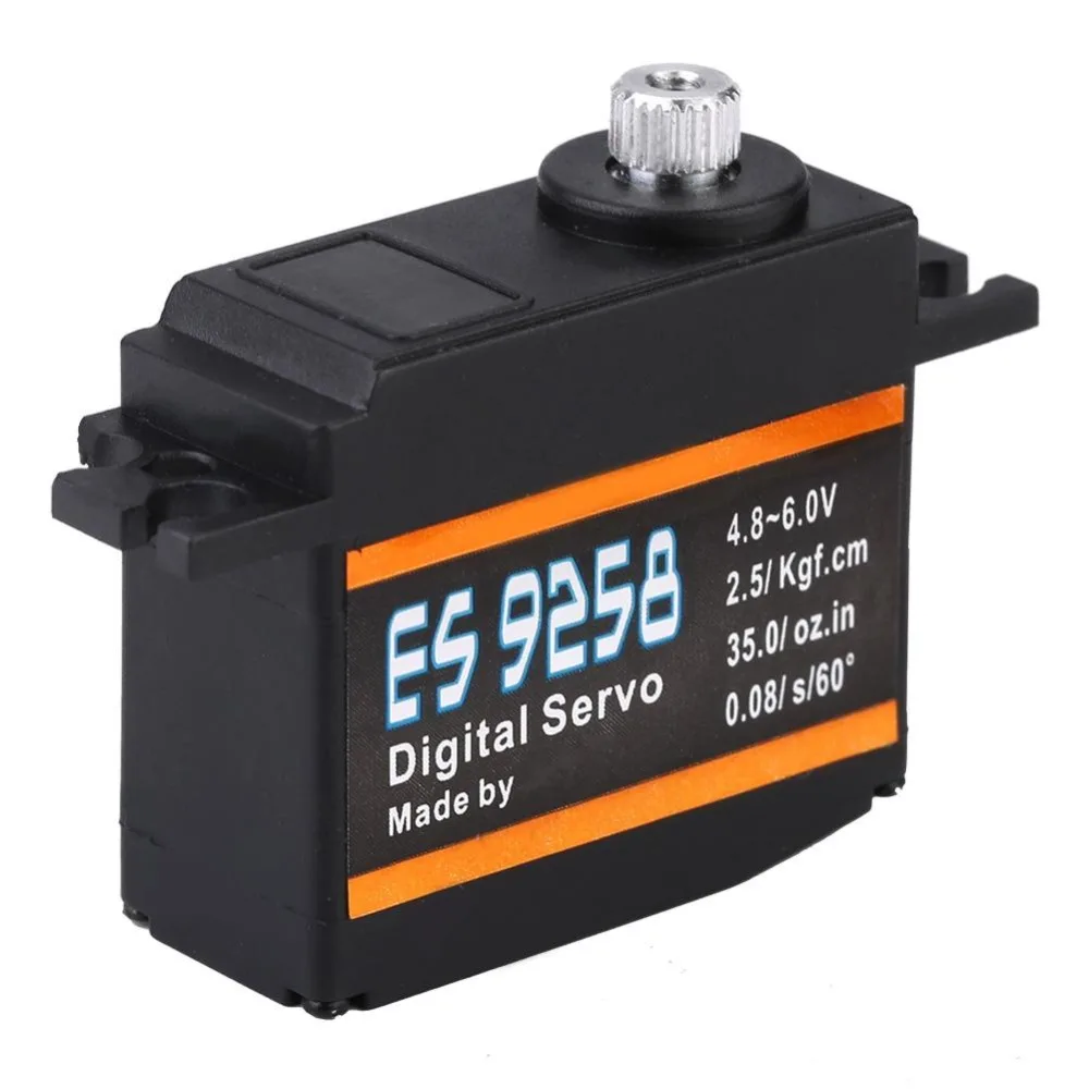 4 шт./лот EMAX ES9257 ES9258 Пластик металлический микро цифровой сервопривод 3D для 450 вертолеты ротора хвост