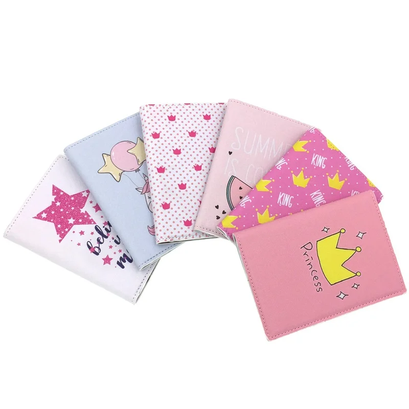 Unicorn Printed PU Waterproof Passport Cover Bag Multi-function ID Holder Bag Blocking Pouch Travel Passport Holder New
