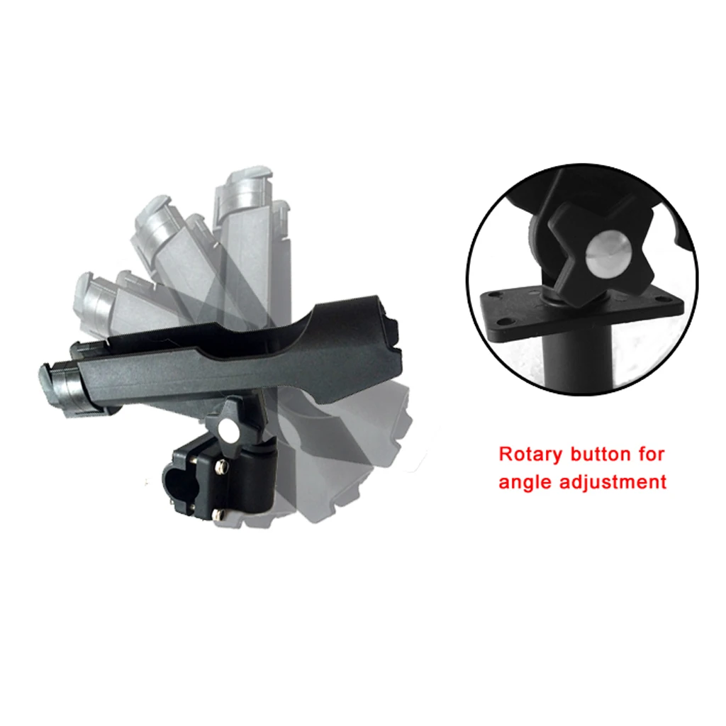 Fishing Support Rod Holder/ Bracket, Kayaking Yacht Fishing Tackle Tool, 360 Degrees Rotatable With Screws For Boat