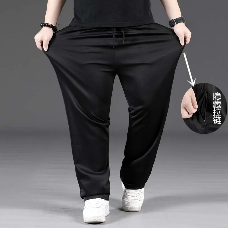 801 Hidden Zipper Весенне-летние спортивные штаны для мужчин хип-хоп модная одежда размера плюс прямые свободные мешковатые спортивные штаны джоггеры уличные брюки - Цвет: 801 Hidden Zipper