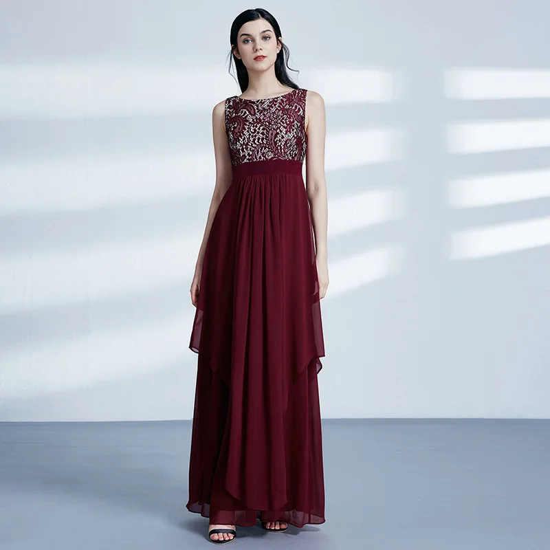 Это Yiya элегантное платье подружки невесты шифон рукав Vestido Madrinha плюс размер платья длиной до лодыжки женские вечерние платья для девочек C497