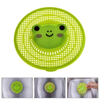

Cute Frog Shape Hair Catcher Bath Drain Shower Tub Strainer Cover Sink Trap Basin Stopper Filter Kitchen Bathroom Drain Strainer
