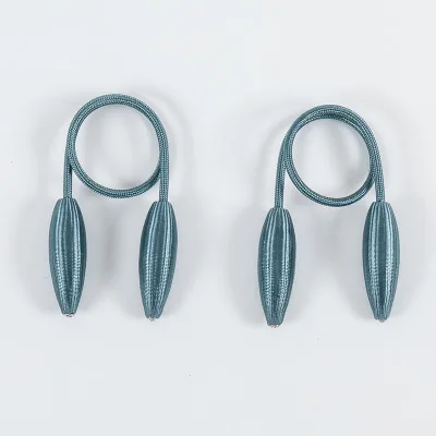 gray blue one Произвольная форма, прочные подхваты для штор, подвесные ремни из сплава, веревки для штор, подпорки для штор, Аксессуары для штор, кольцо для штор - Цвет: gray blue one