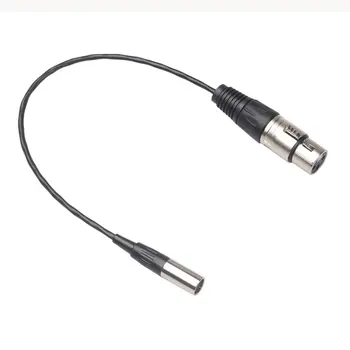 

Mini XLR 3 Pin Male/ Female To 3 Pin Video Cable Male For Blackmagic Pocket Cinema 4K Camera Audio Line