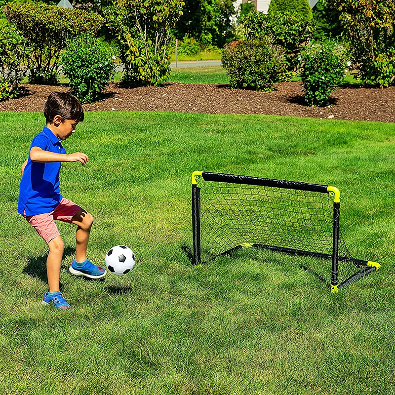 Franklin Sports: Juego de 2 Portería de Fútbol para Niños - Portátiles y  Estacas de Tierra - Medidas