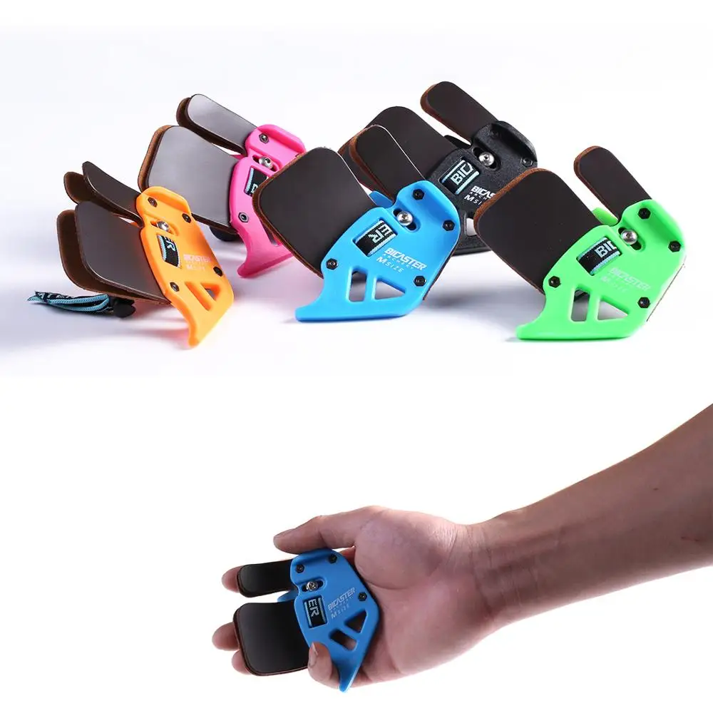 BICASTER Languettes De Tir à L'arc En Cuir Véritable