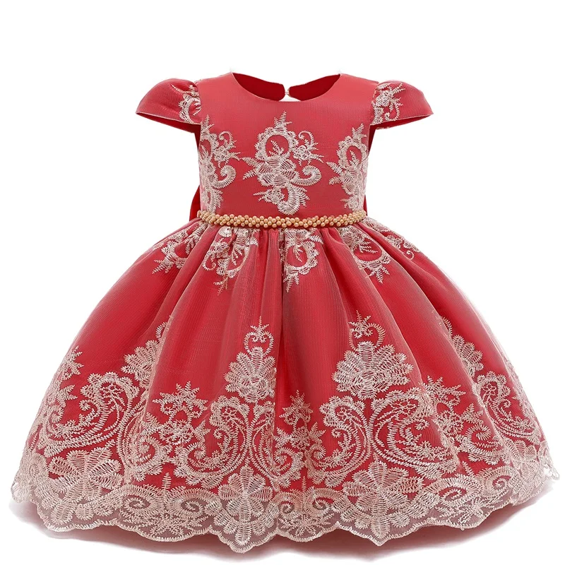 Платье для маленьких девочек одежда для маленьких девочек на день рождения, 1 год крестильное платье для новорожденных девочек, платья принцессы для девочек, размер От 0 до 2 лет