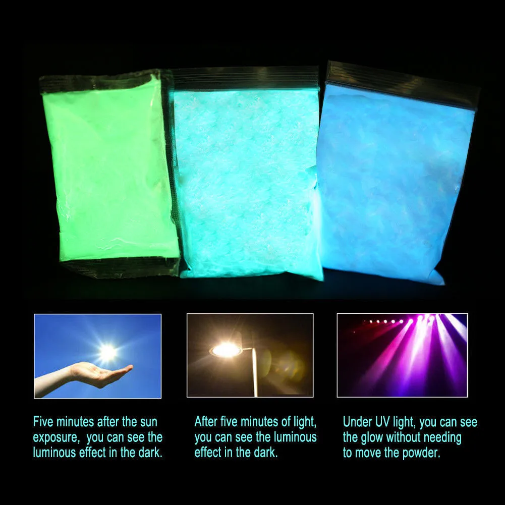 10g Decoration Nail Art Dust Glow In The Dark Fluorescent Powder Pigment Uv Powder Fluorescent Acrylic Gel Paint X#3