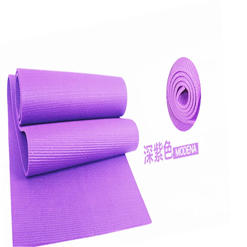 

Thick PVC Yoga Mat Sports Mat Anti-slip PVC Gymnastic Mat Anti-Tear Customizable Logo Exercise Mat