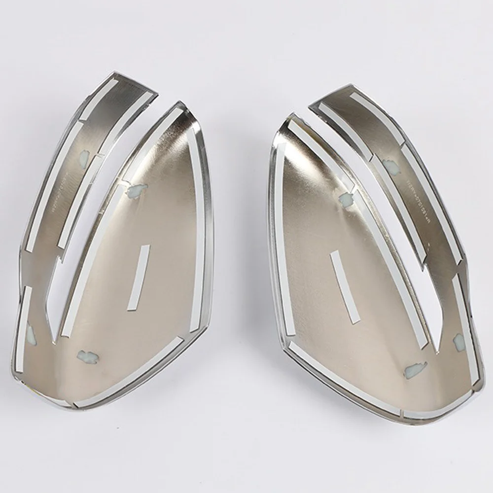 JEAZEA 1 Pair Rear view Mirror Cover Trim Chrome styling Fit For Nissan Qashqai Auto Accessory