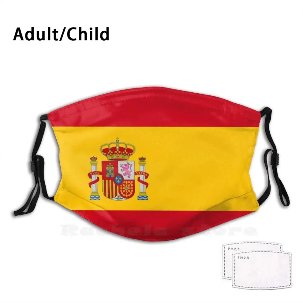 Флаг Испании-Bandera Española Высокое качество печать изображений моющаяся маска для