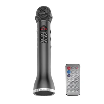 

L-598 Wireless Microphone Handheld Karaoke Bluetooth Speaker Led Display Screen Tf Card Singing Recorder Sing Anywhere Anytime(B