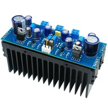 1969 Npn 2.0 Channel Class a Amplifier Completed Board and Heatsinks